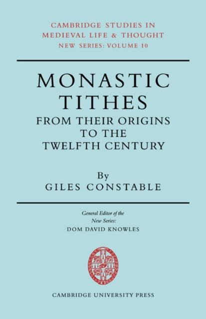 Book cover of: Monastic Tithes. By: Giles Constable