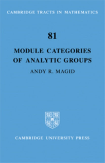 Module Categories of Analytic Groups