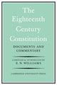 Book cover of: Eighteenth-Century Constitution 1688-1815. By: E. Neville Williams