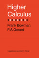 Book cover of: Higher Calculus. By: Frank Bowman