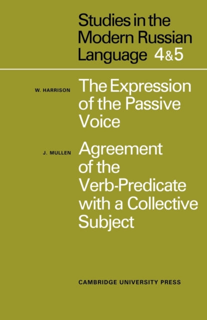 Book cover of: Studies in the Modern Russian Language