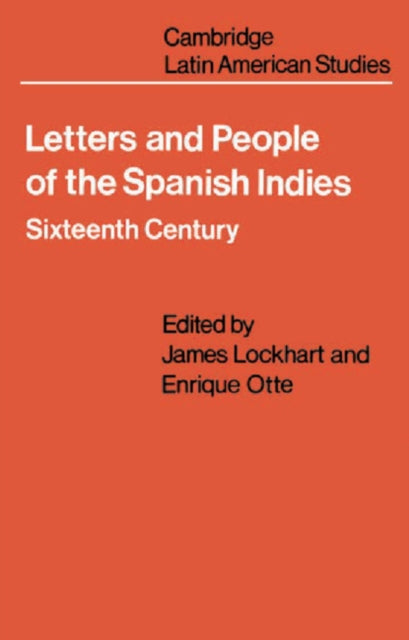 Book cover of: Letters and People of the Spanish Indies