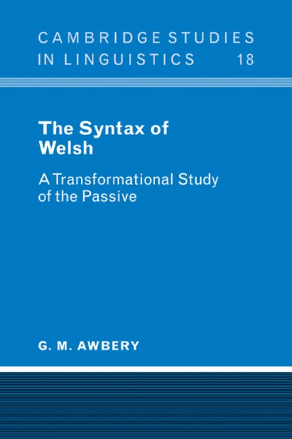 Book cover of: Syntax of Welsh. By: G. M. Awbery