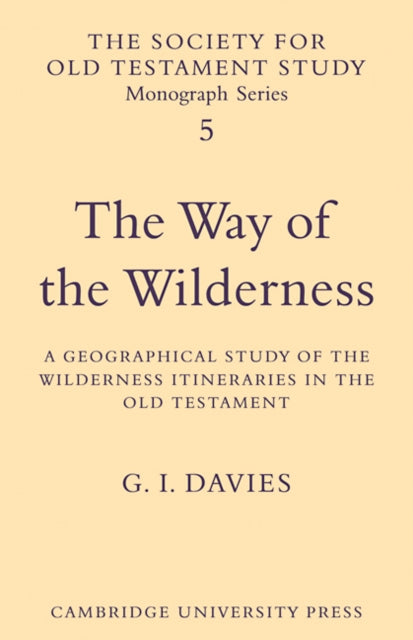 Book cover of: Way of the Wilderness. By: G. I. Davies