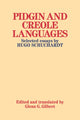 Book cover of: Pidgin and Creole Languages. By: Schuchardt Hugo