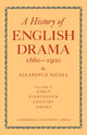 Book cover of: History of English Drama, 1660–1900. By: Nicoll