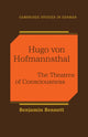 Book cover of: Hugo von Hofmannsthal. By: Bennett, Benjamin