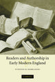 Book cover of: Readers and Authorship in Early Modern England. By: Stephen B. Dobranski