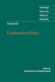 Book cover of: Aristotle: Eudemian Ethics. By: Aristotle