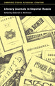 Book cover of: Literary Journals in Imperial Russia. By: Deborah A. Martinsen