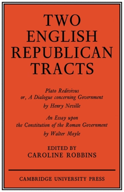 Book cover of: Two English Republican Tracts. By: Robbins