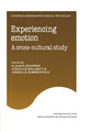 Book cover of: Experiencing Emotion. By: Klaus R. Scherer