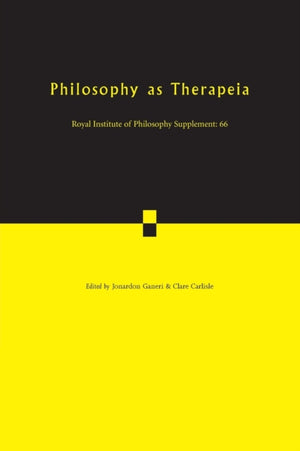 Philosophy as Therapeia