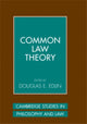 Book cover of: Common Law Theory. By: Douglas E. Edlin