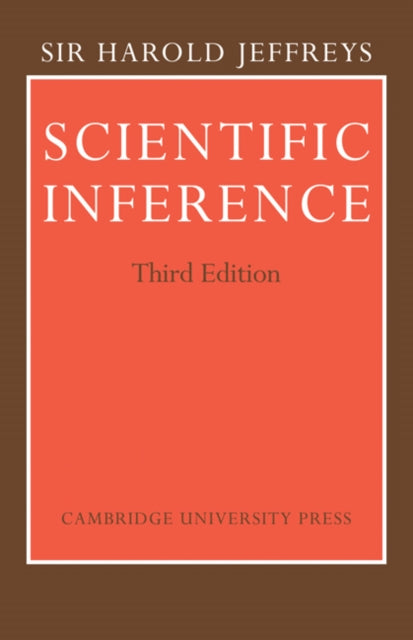 Book cover of: Scientific Inference. By: Harold Jeffreys