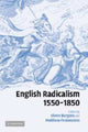 Book cover of: English Radicalism, 1550–1850. By: Glenn Burgess