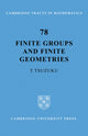 Book cover of: Finite Groups and Finite Geometries. By: T. Tsuzuku