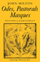 Book cover of: Odes, Pastorals, Masques. By: John Milton