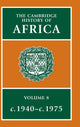 Book cover of: Cambridge History of Africa. By: Michael Crowder