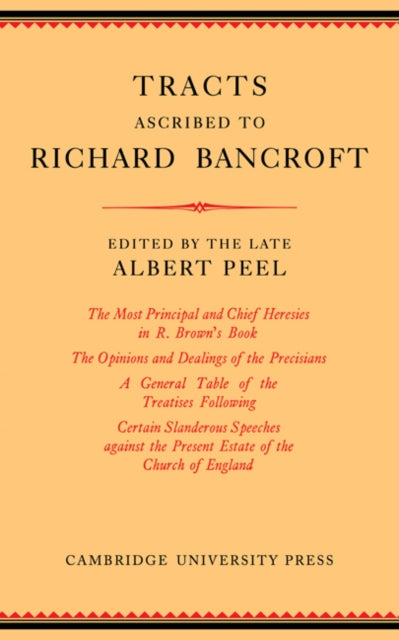 Tracts Ascribed to Richard Bancroft