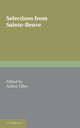 Book cover of: Selections from Sainte-Beuve. By: Charles Augustin Sainte-Beuve