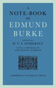 Book cover of: Note-Book of Edmund Burke. By: H. V. F. Somerset