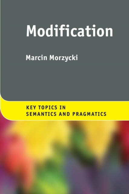 Book cover of: Modification. By: Marcin Morzycki