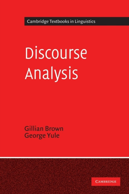 Book cover of: Discourse Analysis