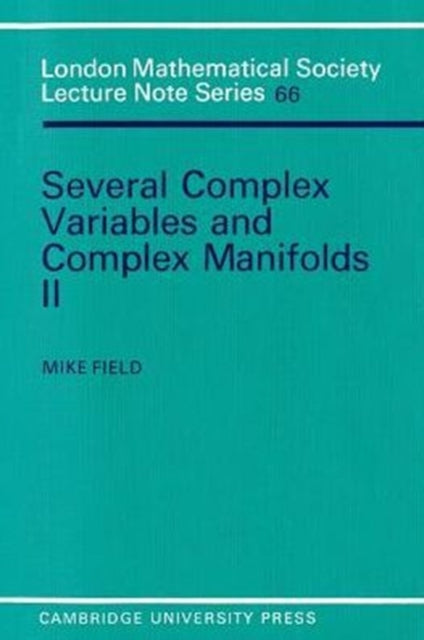 Book cover of: Several Complex Variables and Complex Manifolds II