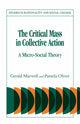 Book cover of: Critical Mass in Collective Action