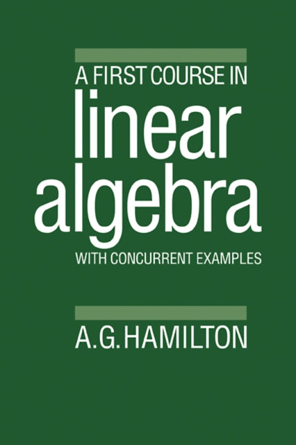 Book cover of: First Course in Linear Algebra