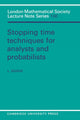 Book cover of: Stopping Time Techniques for Analysts and Probabilists