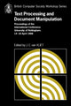 Book cover of: Text Processing and Document Manipulation. By: J. C. van Vliet