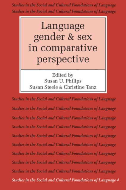 Language, Gender, and Sex in Comparative Perspective