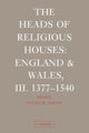 Book cover of: Heads of Religious Houses