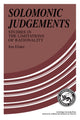 Book cover of: Solomonic Judgements