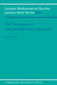 Book cover of: Technique of Pseudodifferential Operators