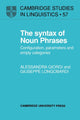 Book cover of: Syntax of Noun Phrases