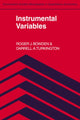Book cover of: Instrumental Variables. By: Roger J. Bowden