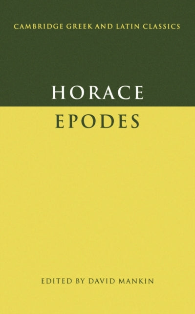 Book cover of: Horace: Epodes