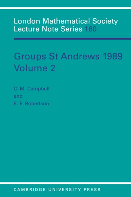 Book cover of: Groups St Andrews 1989: Volume 2