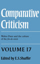 Book cover of: Comparative Criticism: Volume 15, The Communities of Europe. By: E. S. Shaffer