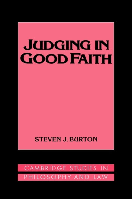 Judging in Good Faith