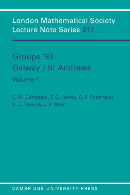 Book cover of: Groups '93 Galway/St Andrews: Volume 1