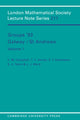 Book cover of: Groups '93 Galway/St Andrews: Volume 1