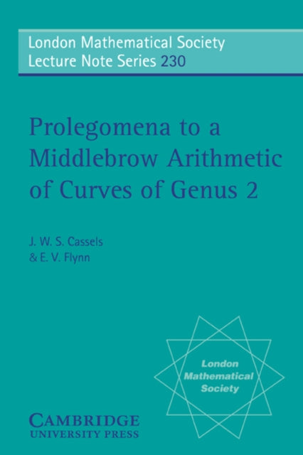 Book cover of: Prolegomena to a Middlebrow Arithmetic of Curves of Genus 2