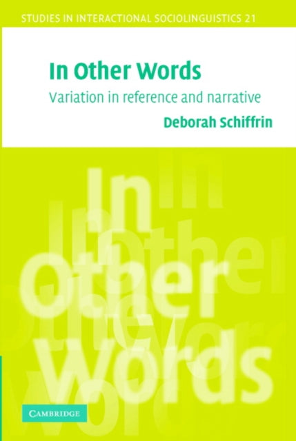 Book cover of: In Other Words. By: Deborah Schiffrin