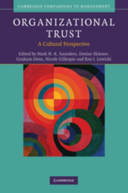 Book cover of: Organizational Trust. By: Mark Saunders