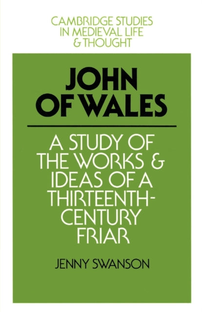 Book cover of: John of Wales. By: Jenny Swanson