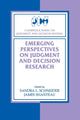 Book cover of: Emerging Perspectives on Judgment and Decision Research